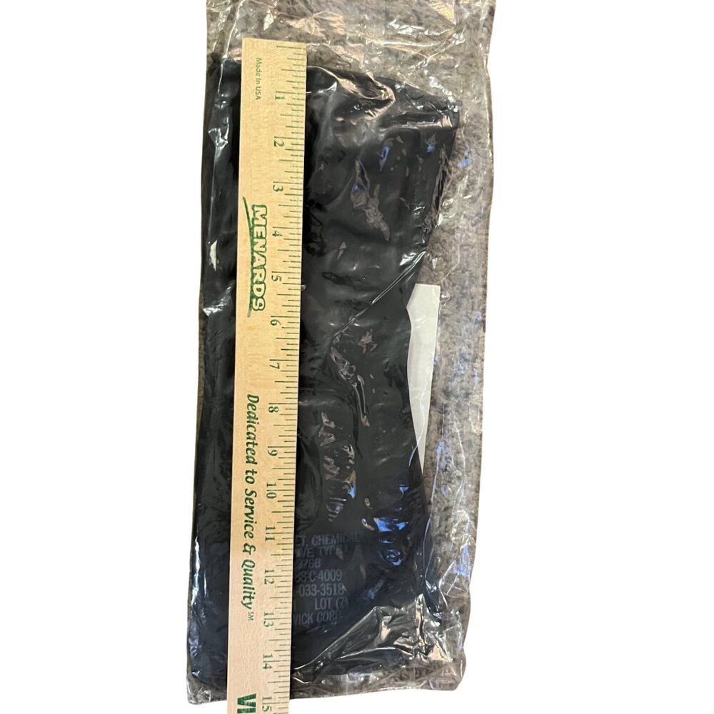 Vintage Chemical Protective Gloves Medium New Sealed Set of 3 Black 1988 - Picture 8 of 10